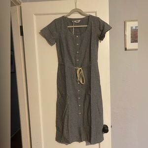 Bridge & Burn Effie Chambray Polkadot Dress